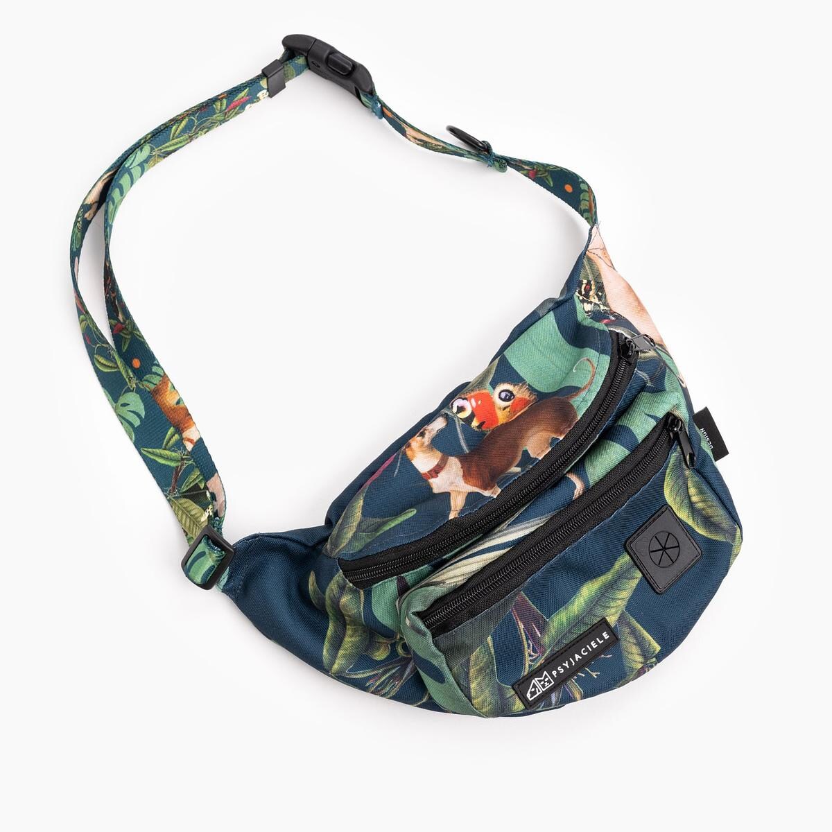 Nerka spacerowa z paskiem z taśmy "Psikolaż"