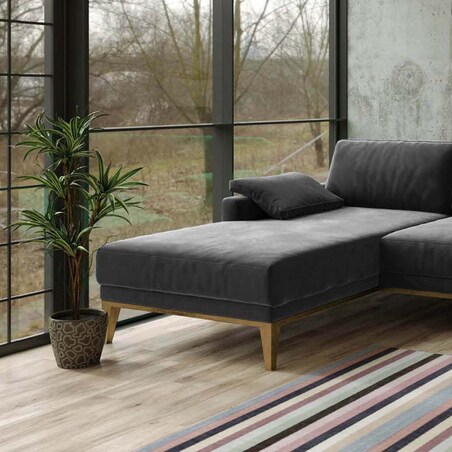 Sofa narożna Musso - ciemnoszara