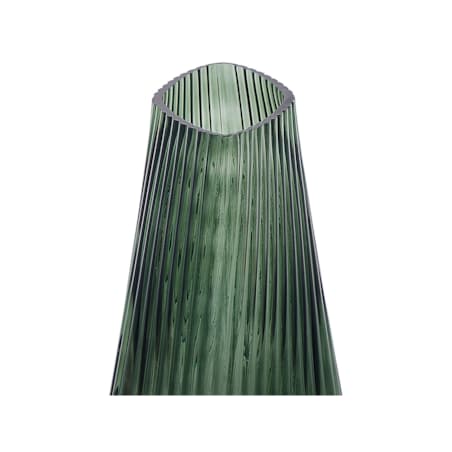 Wazon na kwiaty szklany 26 cm ciemnozielony MARPISSA