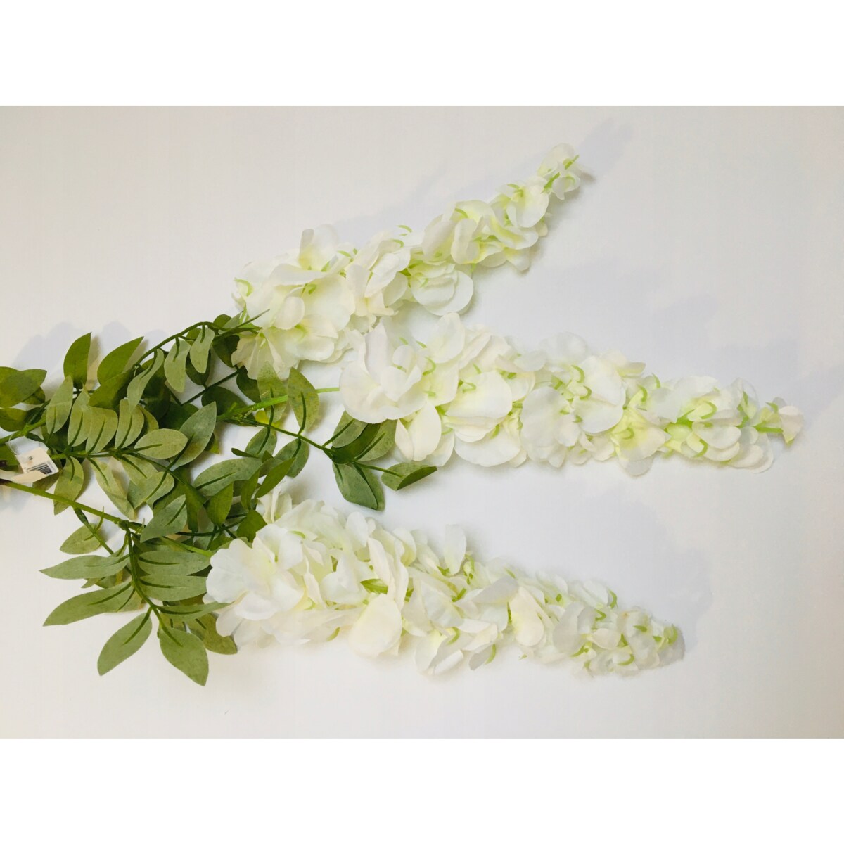 BIAŁA WISTERIA ZWISAJĄCA DUŻA XXL sztuczna kwiat na dekoracje ślub komunia