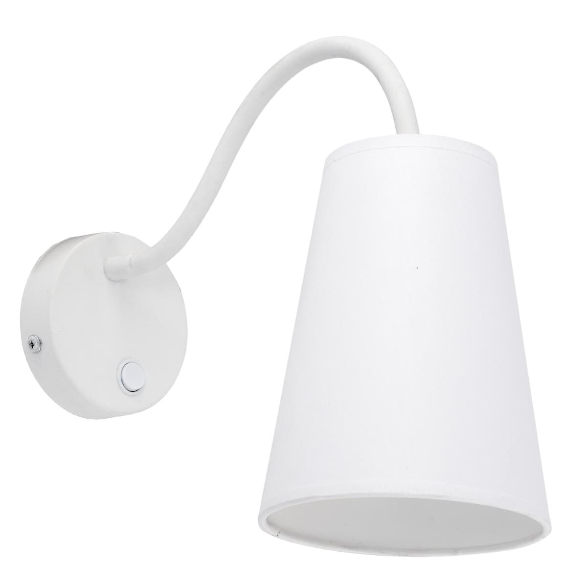 Lampa ścienna na peszlu Wire 2445 TK Lighting z włącznikiem białą