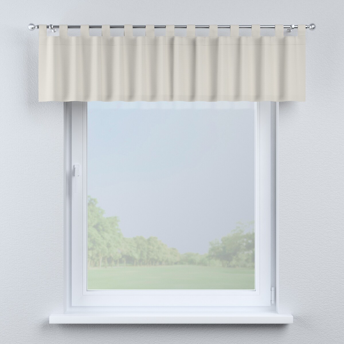 Lambrekin na szelkach 130x40 silver(jasnoszary)