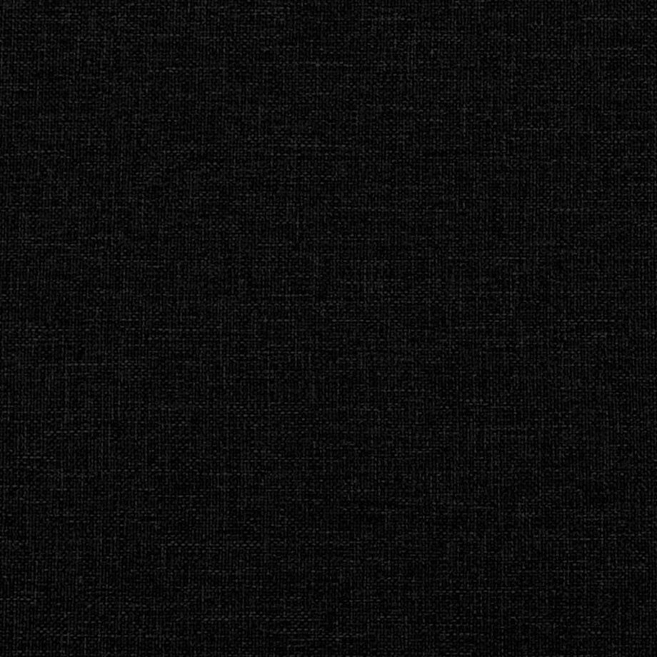 vidaXL Sofa Chesterfield, dwuosobowa, czarna, obita tkaniną