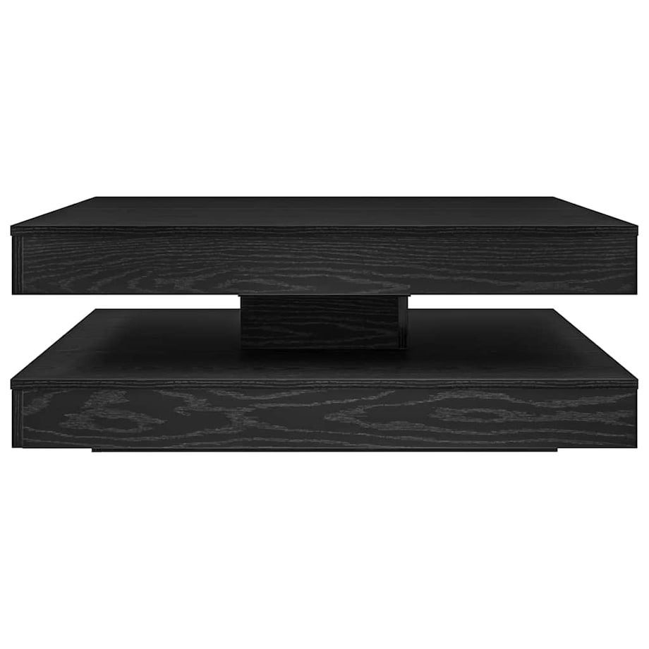 vidaXL Stolik kawowy obrotowy 360 stopni czarny dąb 90x90x34,5 cm