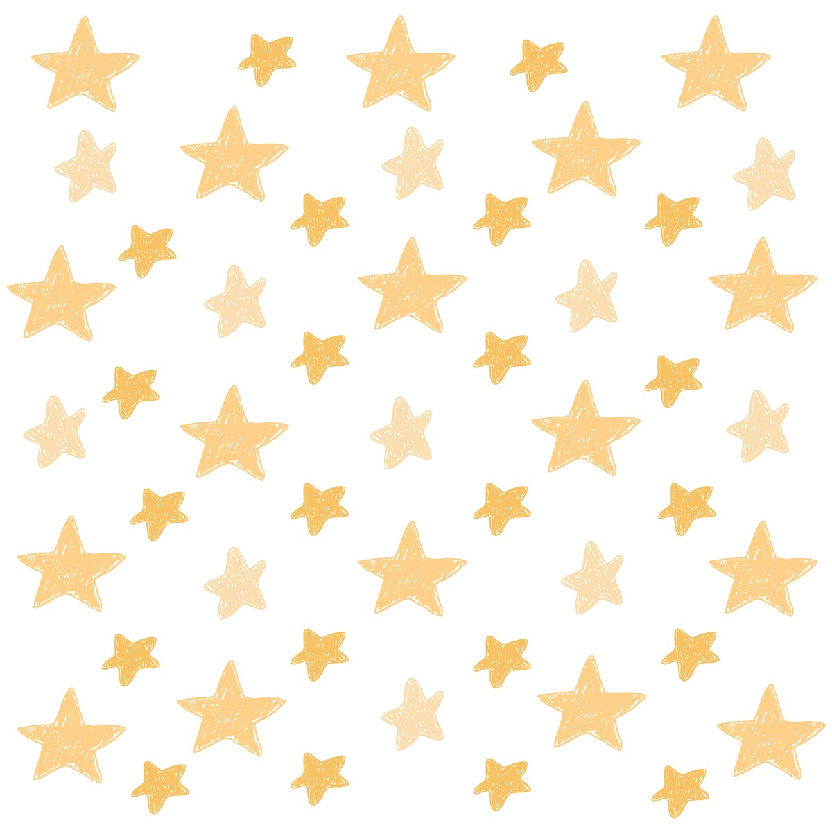 Naklejki Na Ścianę GWIAZDY Żółte Gwiazdeczki Komiks Dla Dzieci ZESTAW 120x60cm