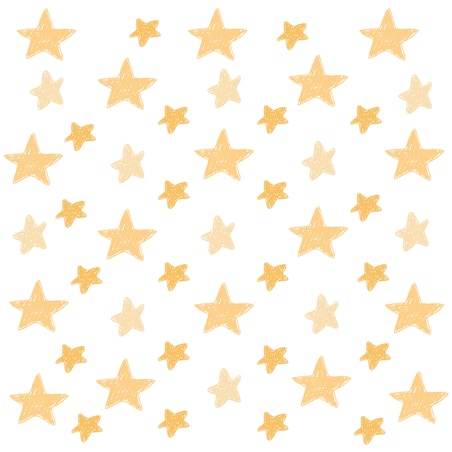 Naklejki Na Ścianę GWIAZDY Żółte Gwiazdeczki Komiks Dla Dzieci ZESTAW 120x60cm