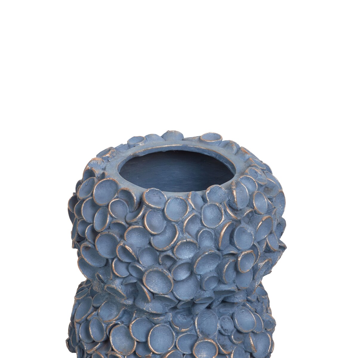 Wazon na kwiaty MUZAKI Tlenek magnezu 52 cm Niebieski