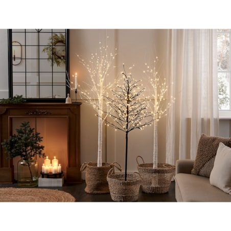 Dekoracja ogrodowa LED choinka 160 cm biała LAPPI