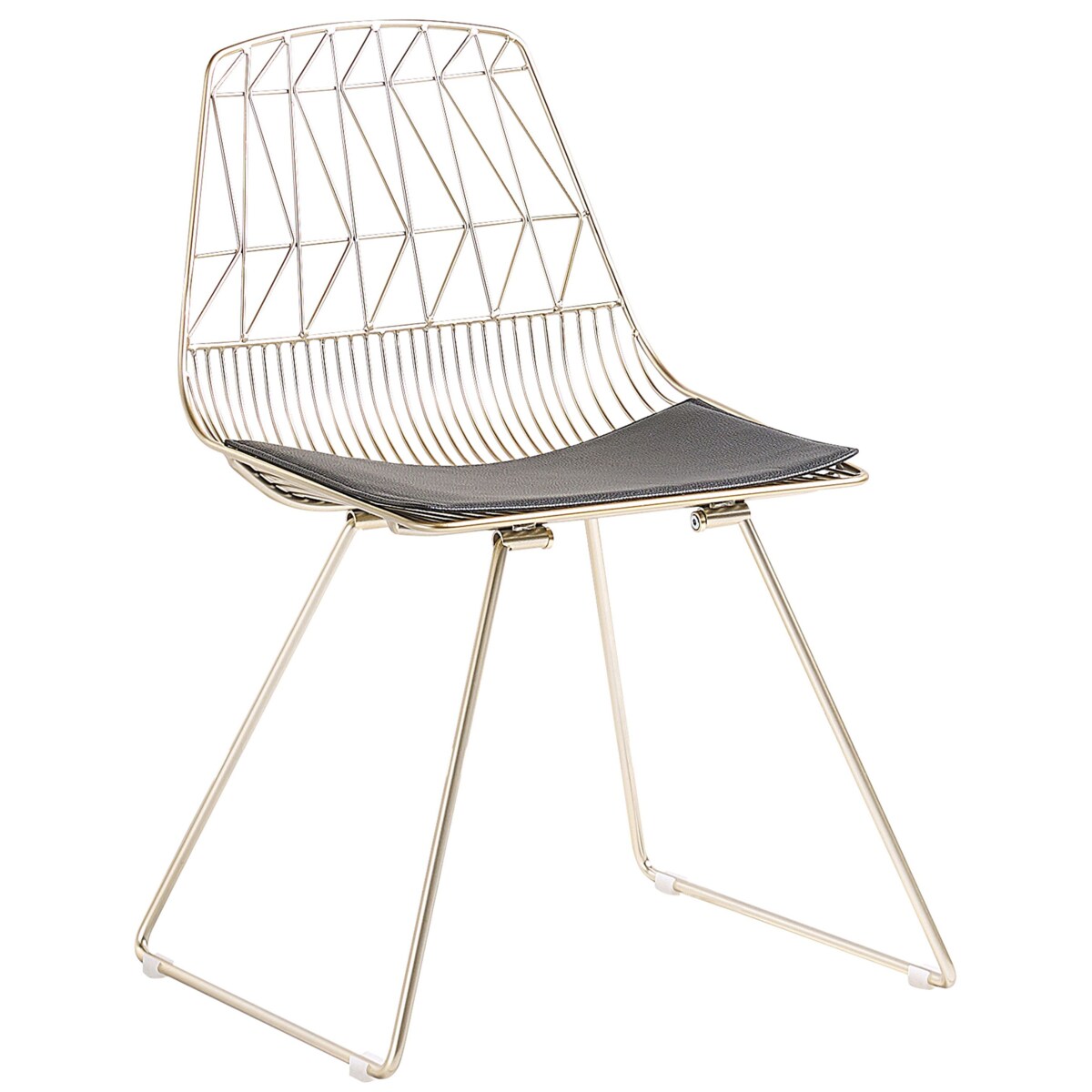 Zestaw 2 krzeseł złoty HARLAN