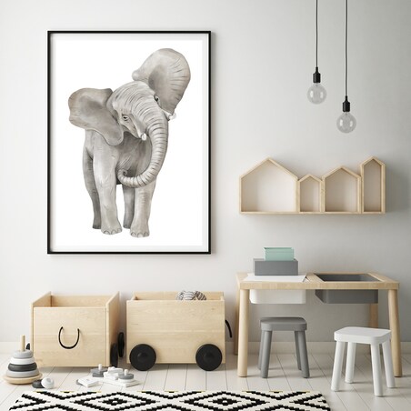 Plakat dla dzieci Słoń 50x70