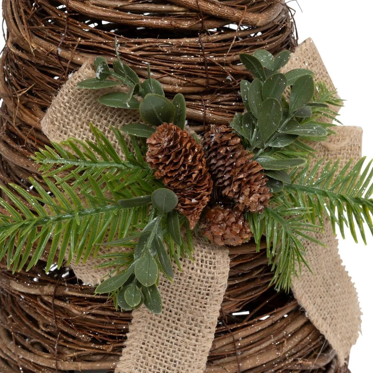 Choinki - stożki z gałązek, komplet 2 szt.