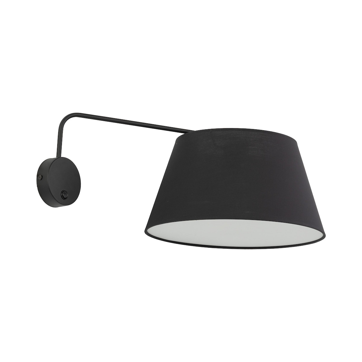 Kinkiet ścienny z włącznikiem TK Lighting FORMO 11343 czarny E27 nowoczesna lampa do sypialni i salonu