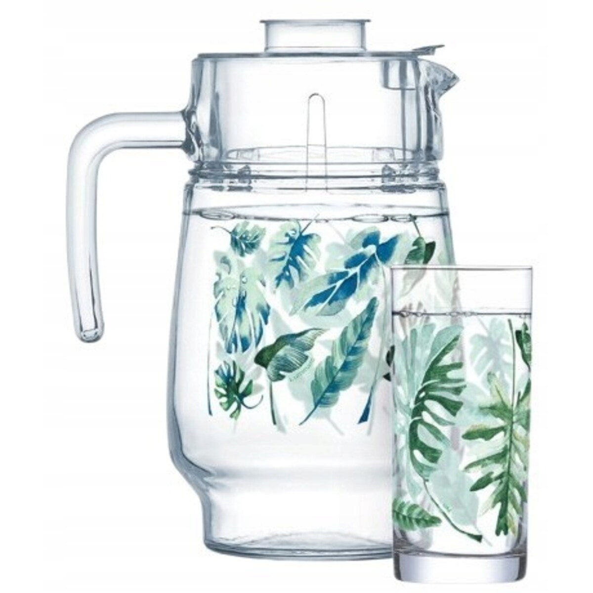 DZBANEK + 6 wysokich szklanek LUMINARC w kartonie na napoje soki prezent