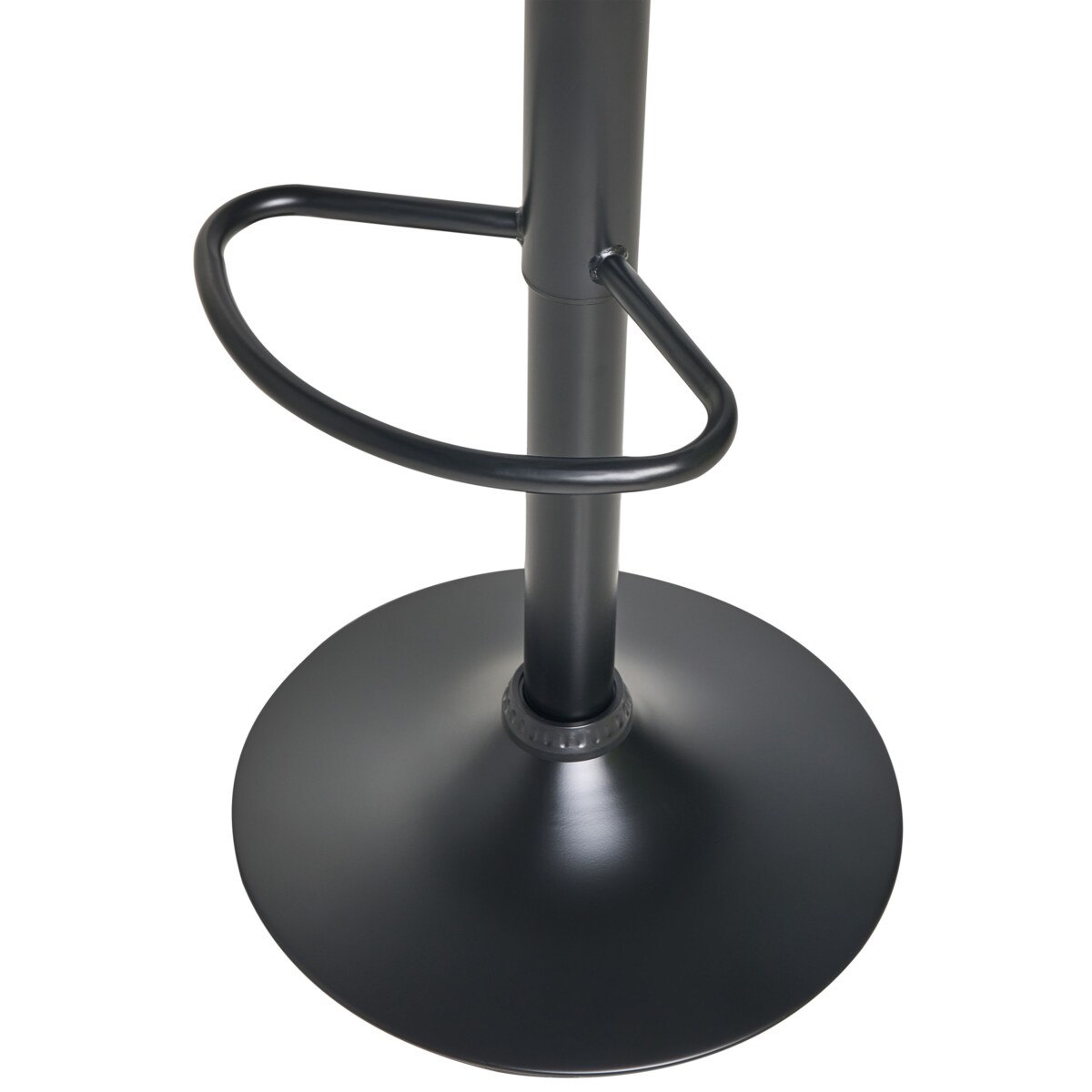 Zestaw 2 hokerów barowych LEBRIJA Ekoskóra Obrotowy Czarny