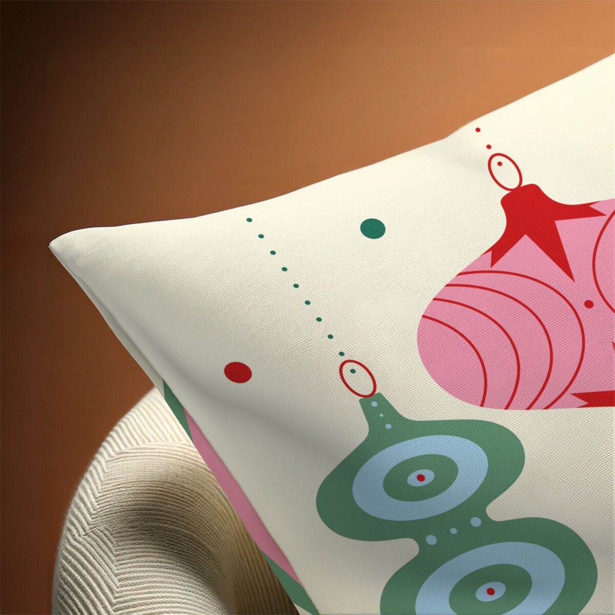 Poduszka świąteczna - Bombki 40x60 cm