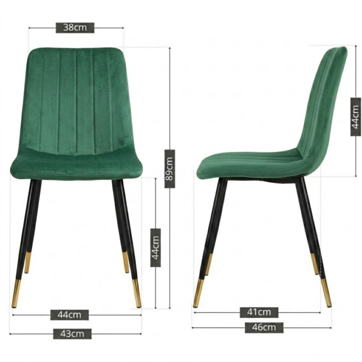 Krzesło welurowe pikowane tapicerowane metalowe nogi do jadalni salonu loft