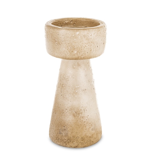 Świecznik cementowy 20x10x10 cm TORING beżowy