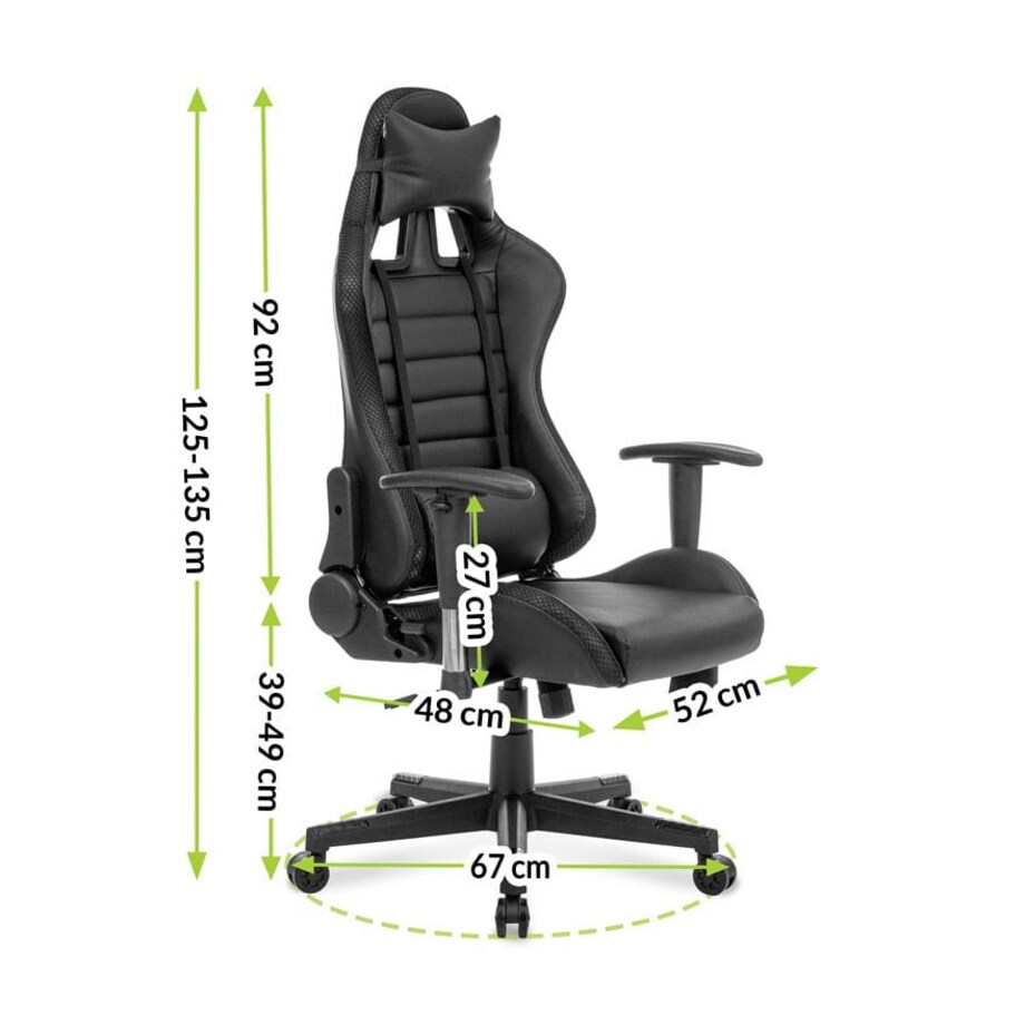 OBROTOWY FOTEL GAMINGOWY RGB