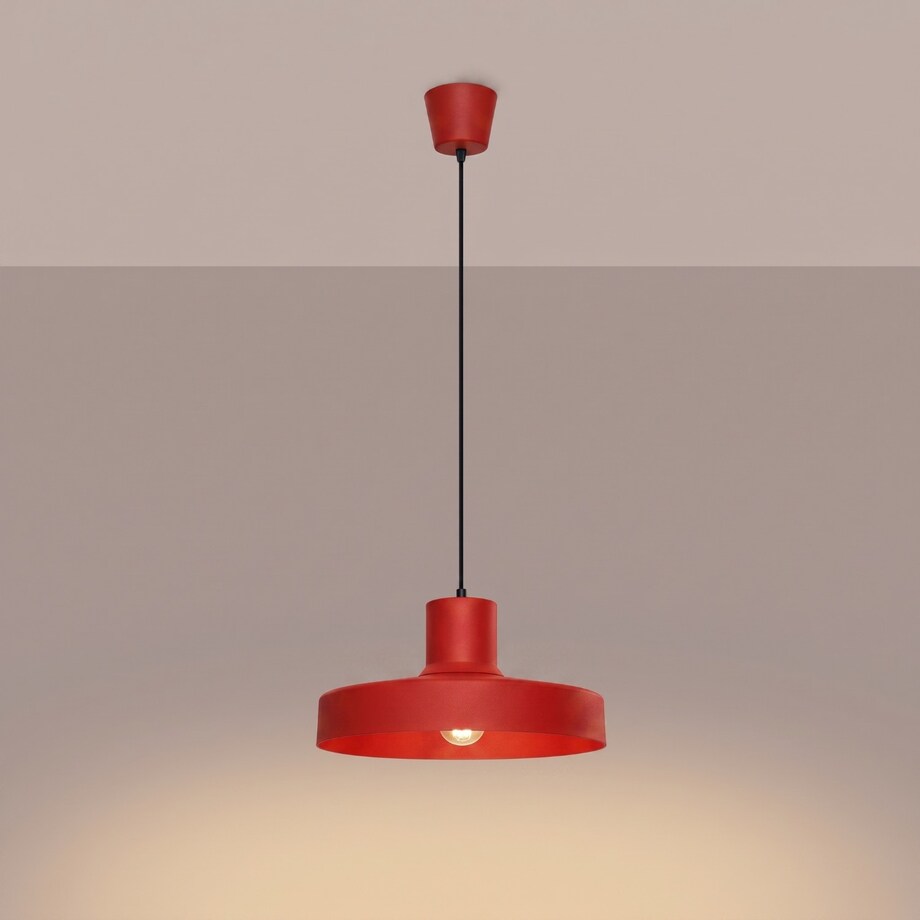 Lampa wisząca BILO czerwona