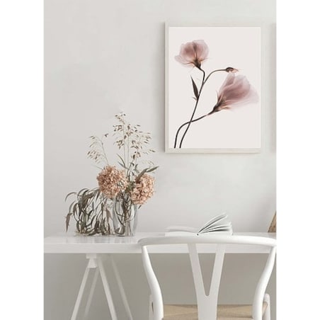 Poster Story, Plakat, Obraz - Różowe Pastelowe Kwiaty No2, wymiary 50 x 70 cm