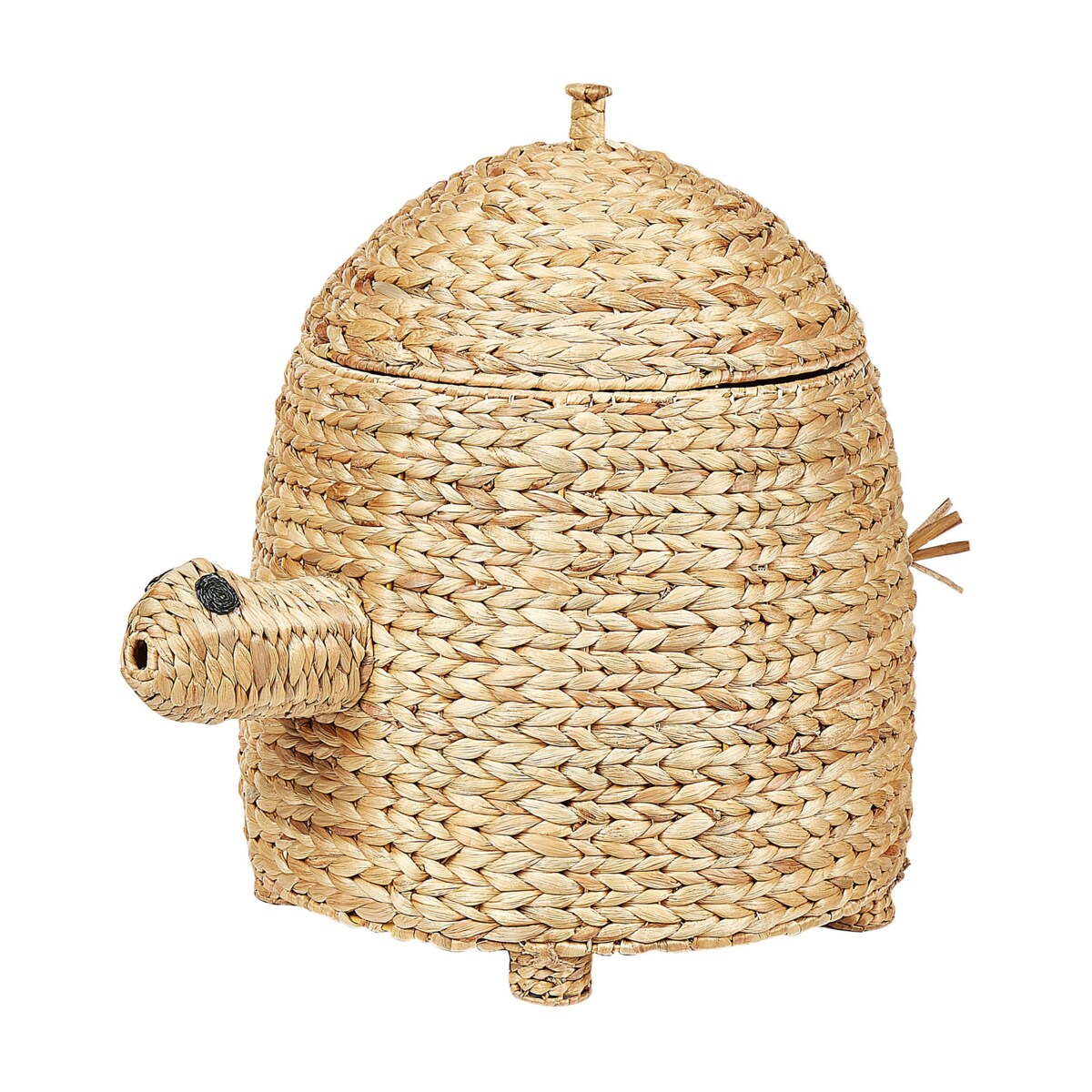 Kosz pleciony żółw z hiacyntu wodnego naturalny MONTAGU