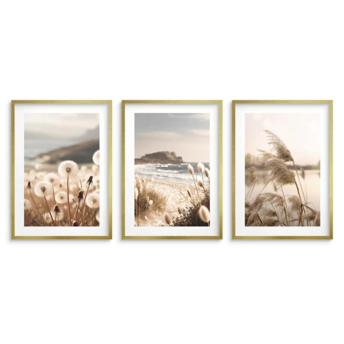 Pastelowe Plakaty ścienne Obrazy na ścianę do Salonu sypialni Trawy Boho