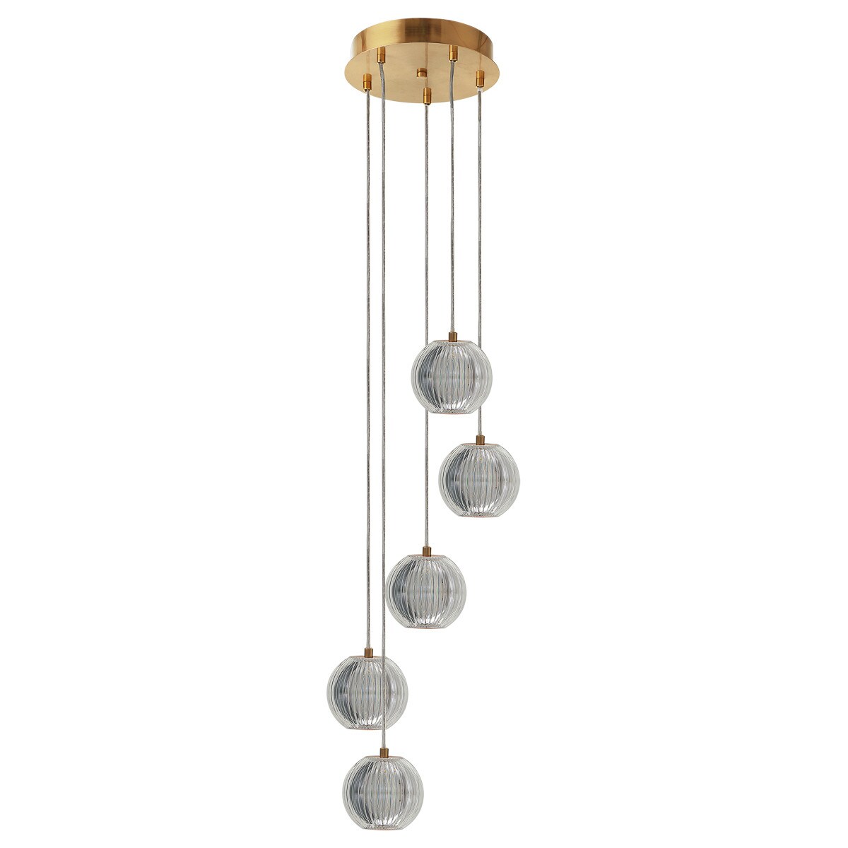 Lampa sufitowa wisząca Light Prestige Brillant złoty LED CCT 3000K/4000K/6000K (regulowana) 1 szt.