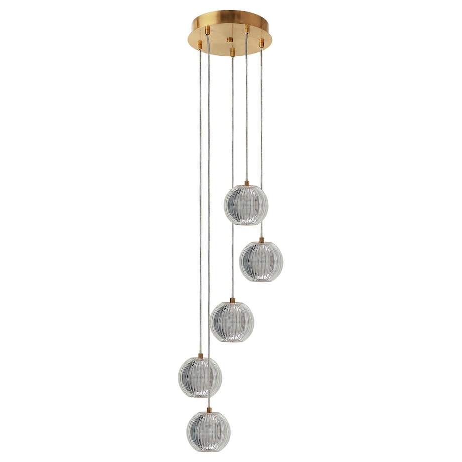 Lampa sufitowa wisząca Light Prestige Brillant złoty LED CCT 3000K/4000K/6000K (regulowana) 1 szt.