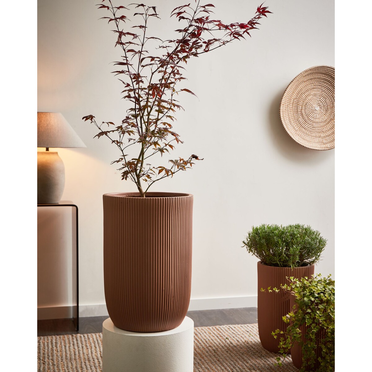 Doniczka EANTIO 37 cm Brązowy