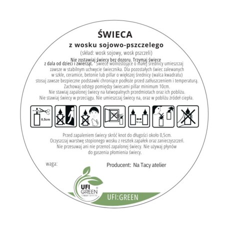 Świeca miś z balonami