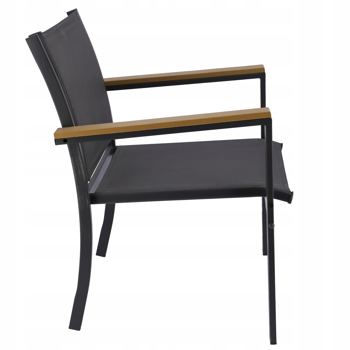 Zestaw mebli ogrodowych z tekstylenu szare