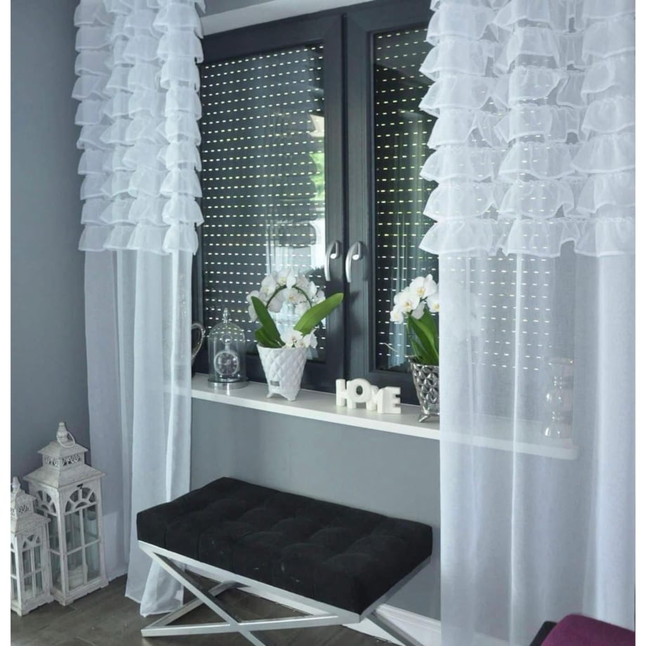 firana z falbanami od góry "aurora" 140x270 cm