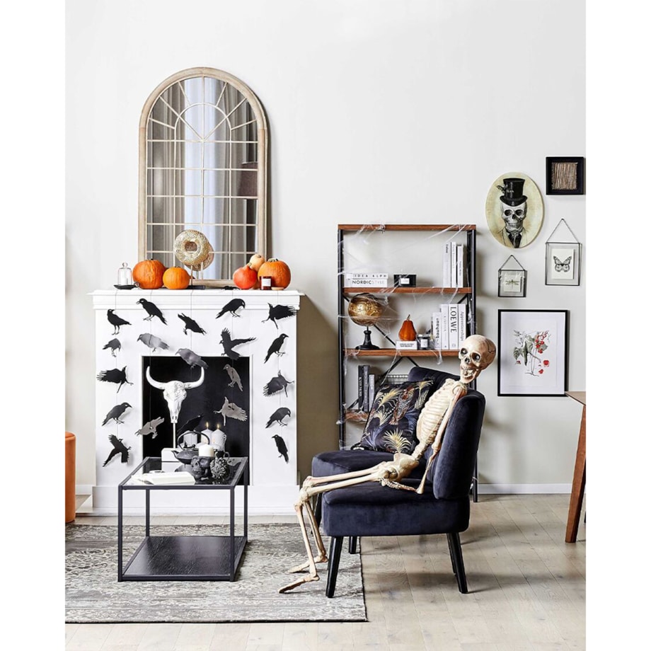 Metalowe lustro ścienne okno 77 x 130 cm beżowe TREVOL