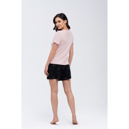 Komplet Koi Beżowo-czarny Beżowo-Czarny, S