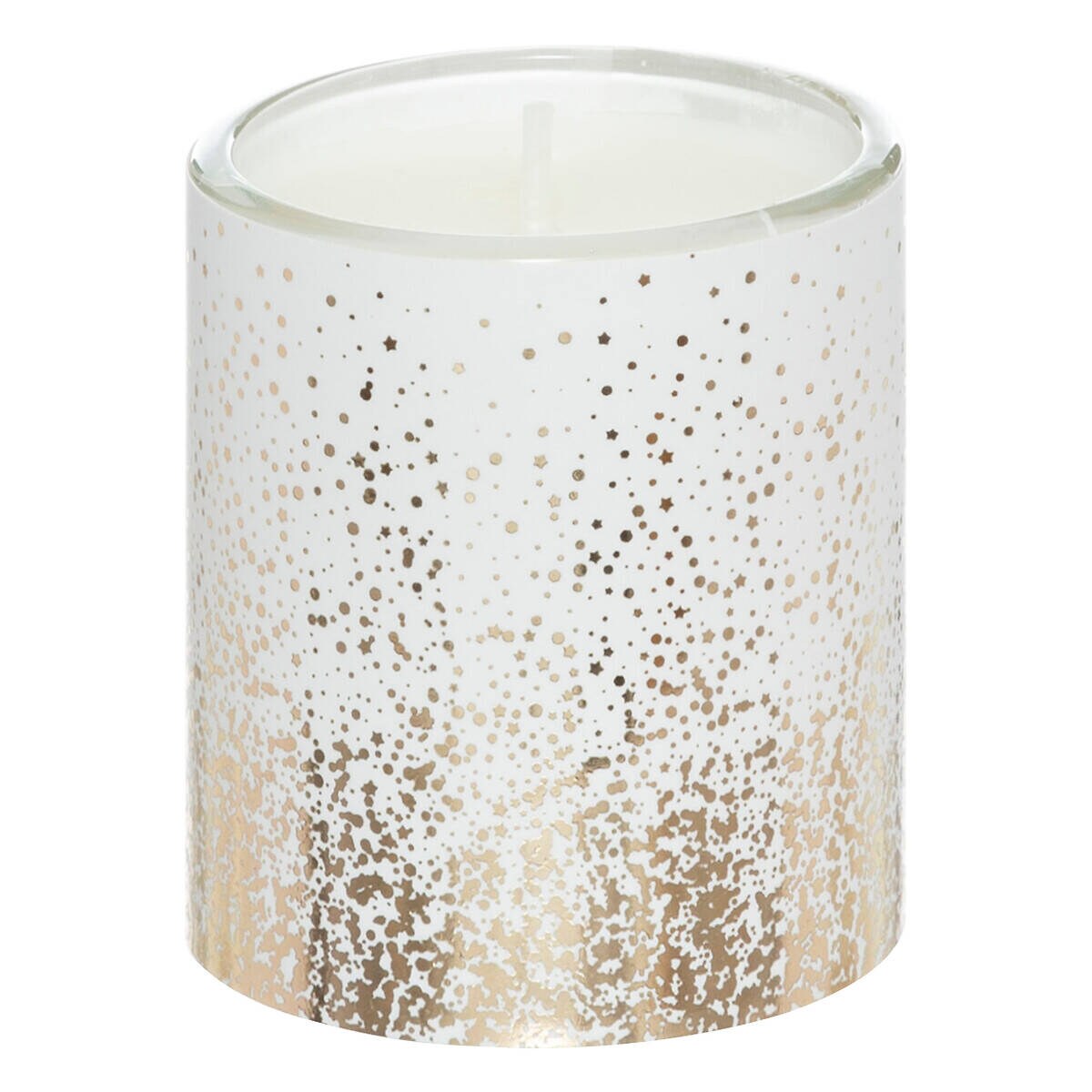 Świece zapachowe ze złotymi zdobieniami, 3 sztuki