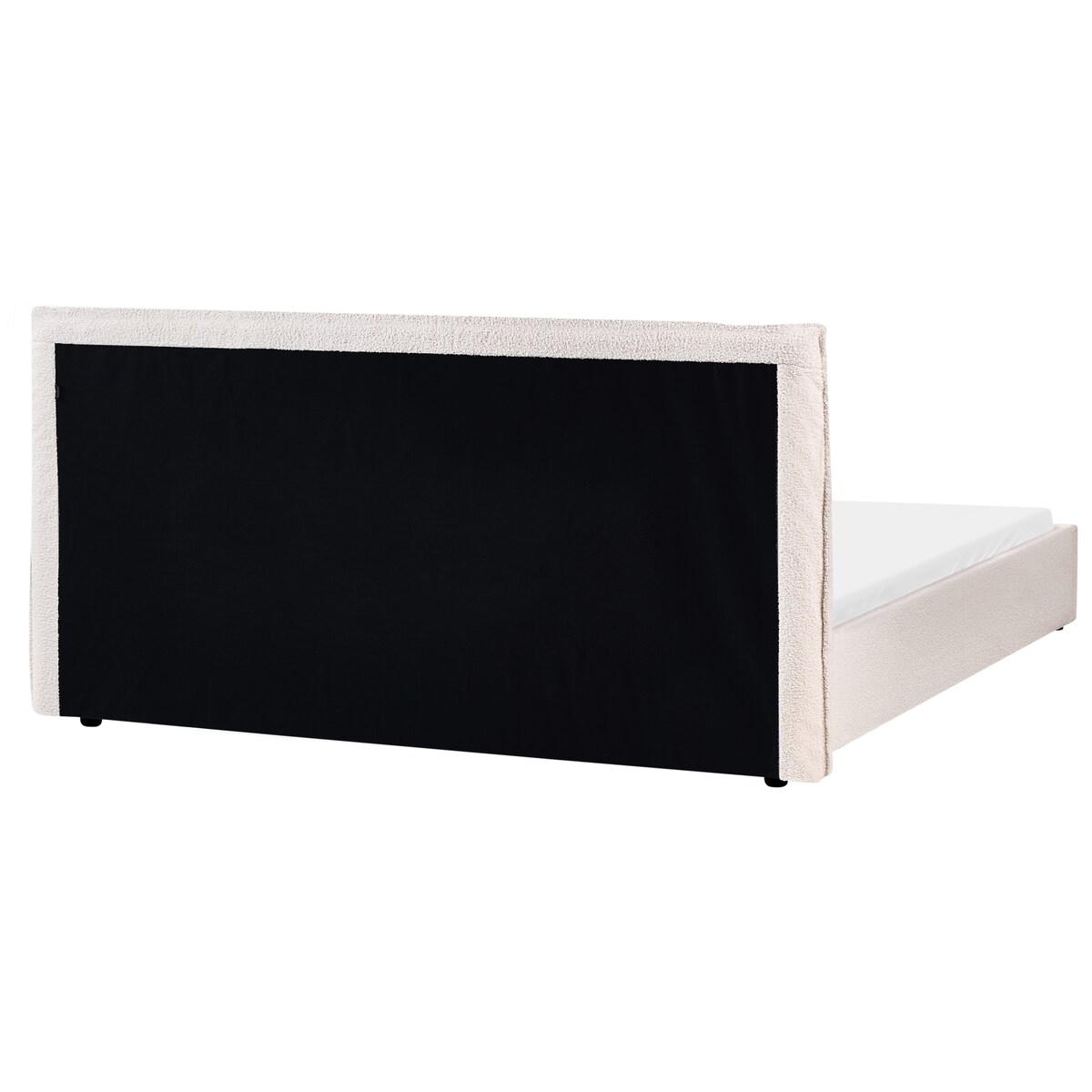 Łóżko wodne Boucle LAVAUR 180 x 200 cm Złamana biel