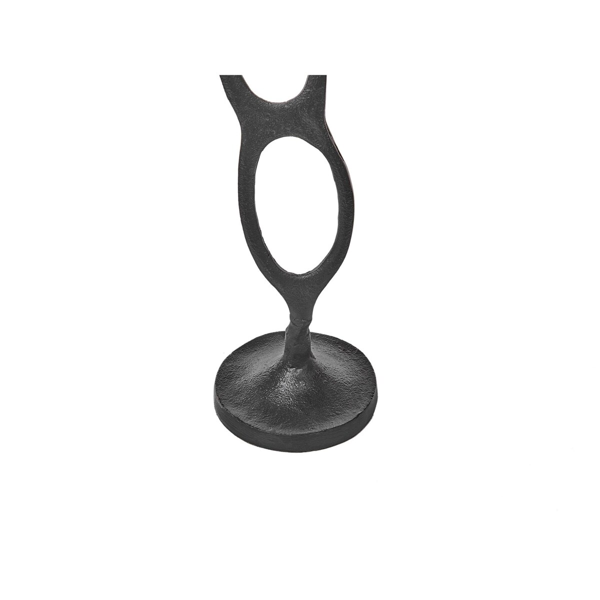 Zestaw 3 świeczników BUNI Metal 54/68/84 cm Czarny