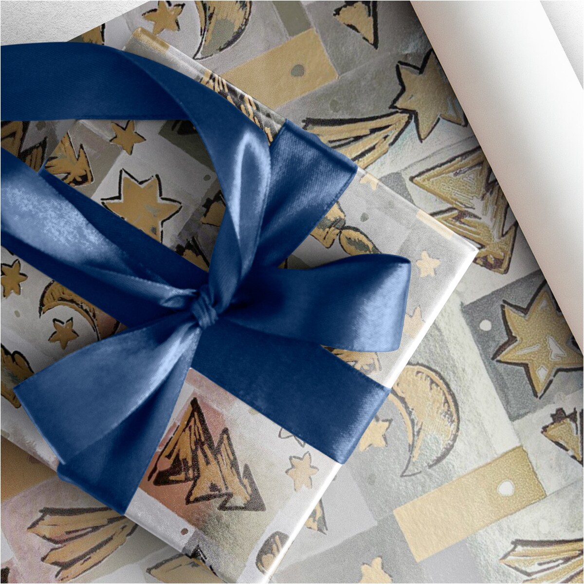 Papier Prezentowy Do Pakowania Prezentów 25 m MEGAROLKA Świąteczny Do Paczek Boże Narodzenie Ozdobny