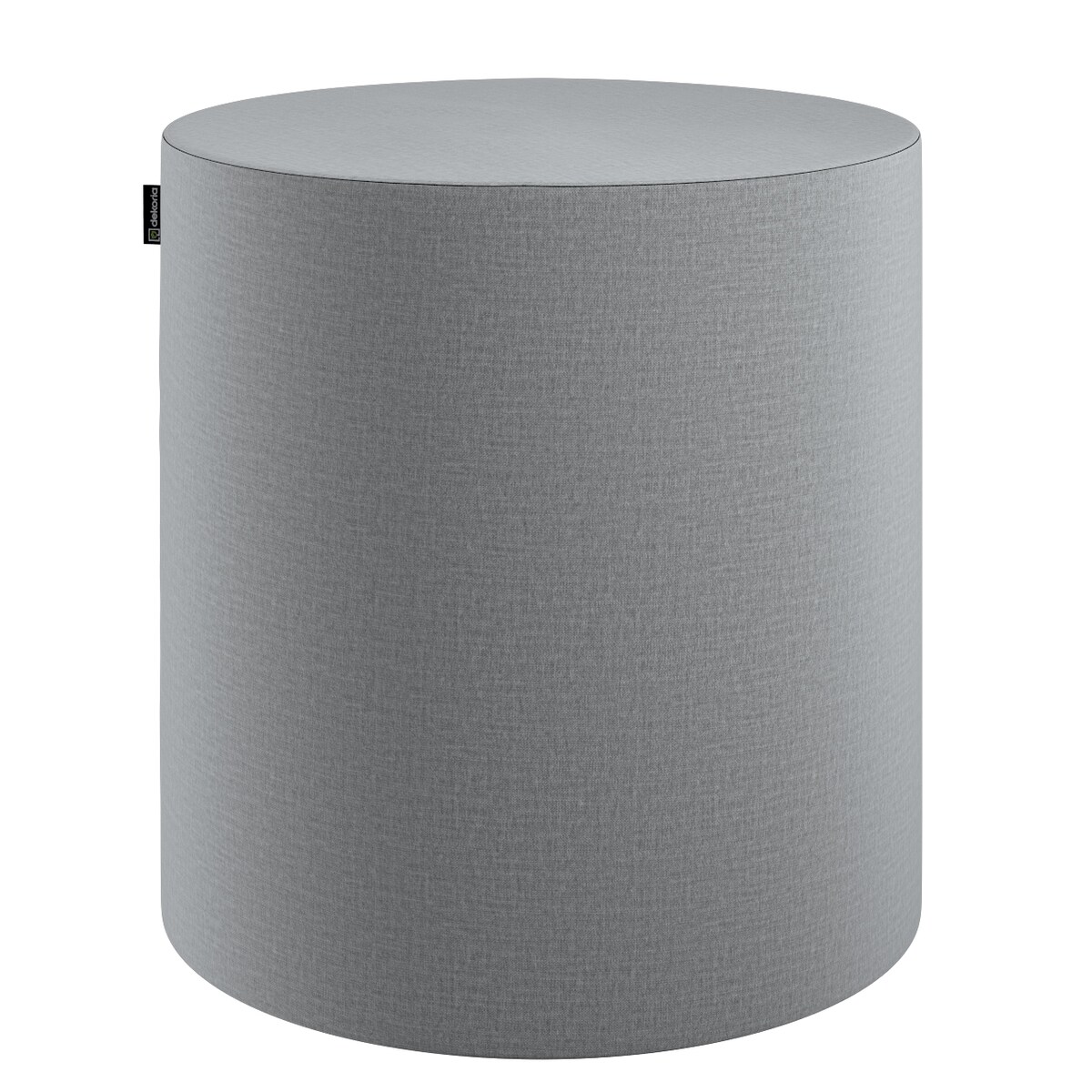 Puf Barrel, ciemno szary welwet, ø40, wys. 40 cm, Ingrid