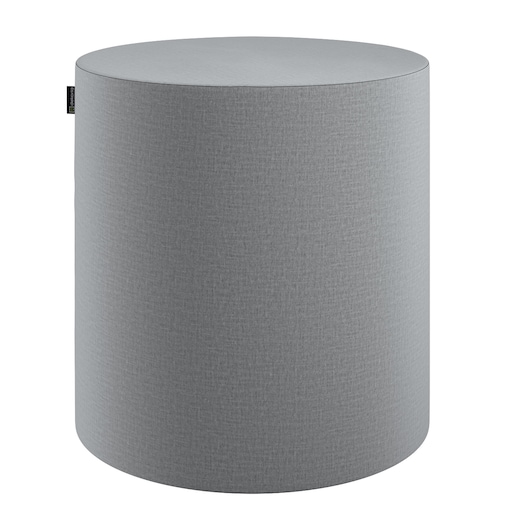 Puf Barrel, ciemno szary welwet, ø40, wys. 40 cm, Ingrid