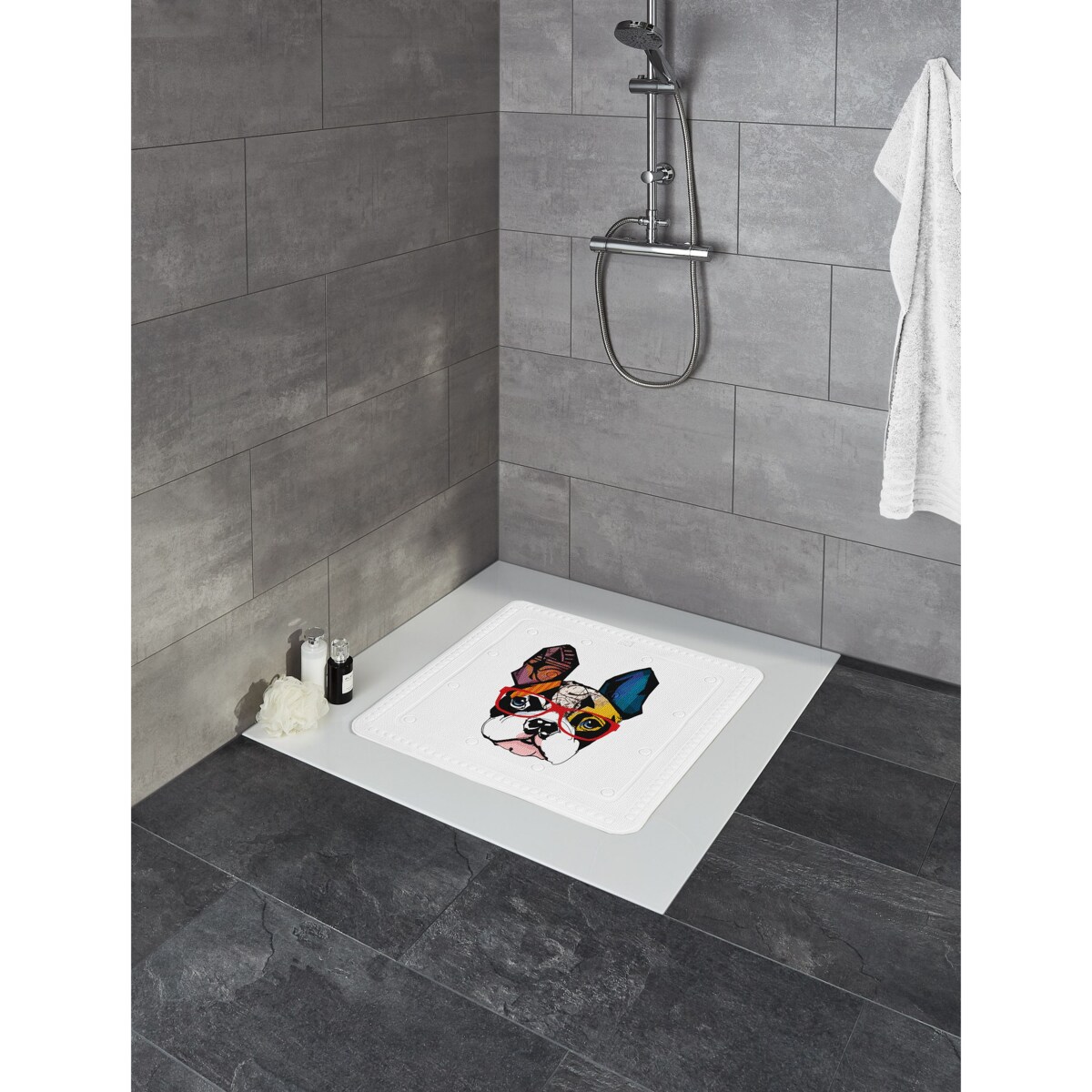 Kleine Wolke Henry Mata antypoślizgowa pod prysznic 55x55 cm pop art