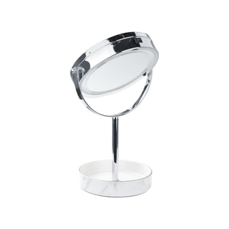 Lusterko kosmetyczne LED ø 26 cm srebrne z białym SAVOIE