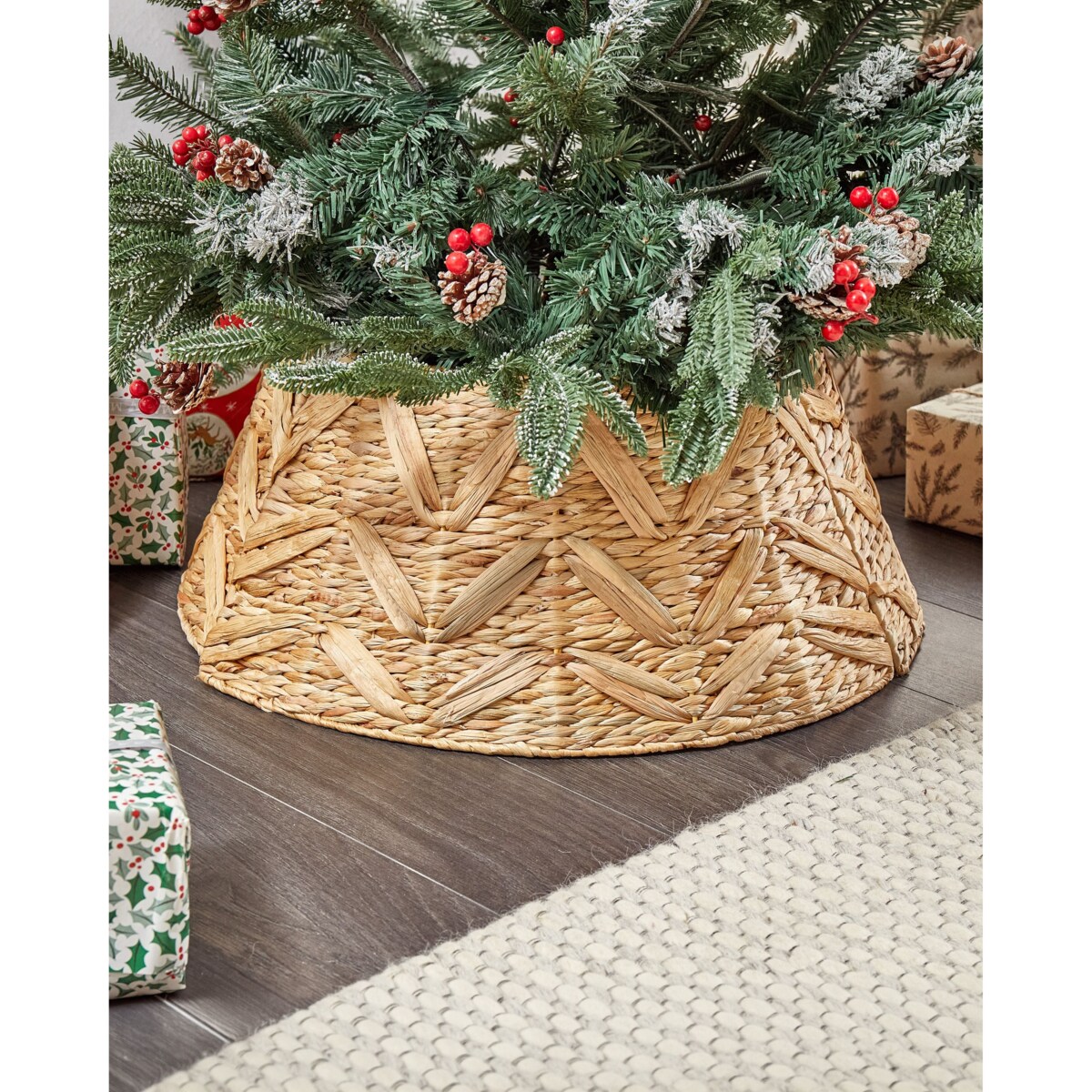 Osłonka pod choinkę FLATEYRI 60 cm Naturalny