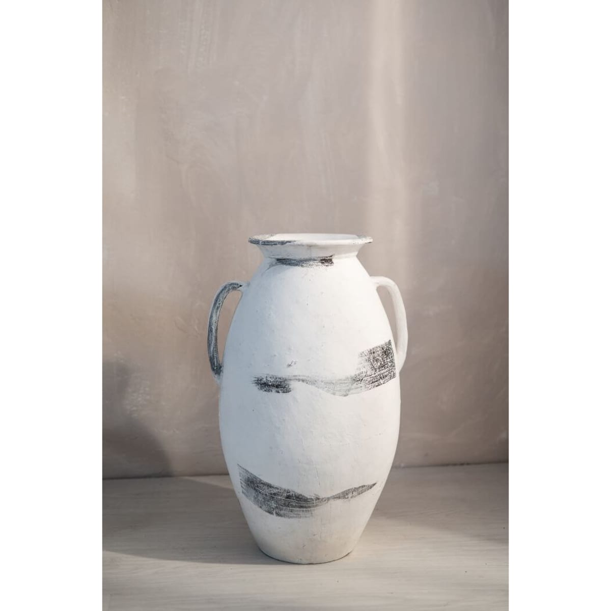 WAZON Z TERRAKOTY BRAWO BIAŁY