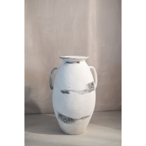 WAZON Z TERRAKOTY BRAWO BIAŁY
