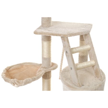 Drapak dla kota wieża legowisko słupek beżowy Funfit Home&Office 120 cm
