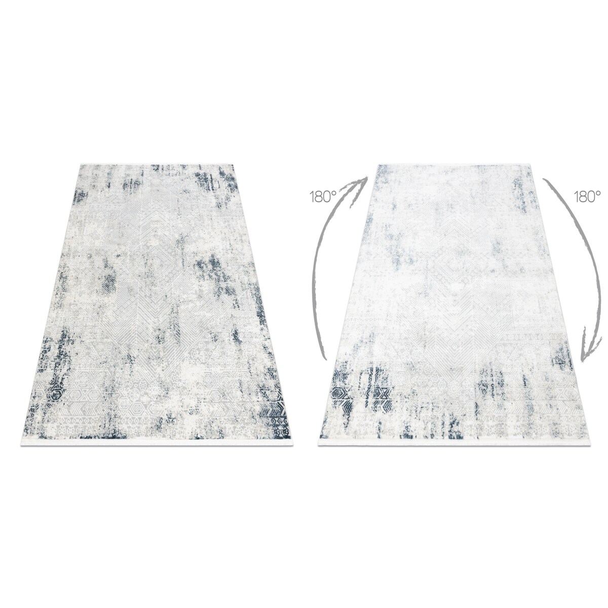 Dywan DUKE 51558 krem / niebieski - 140x190 cm