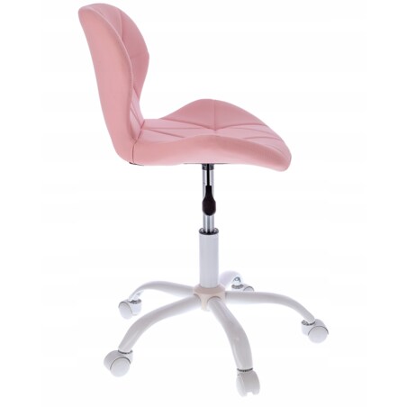 Krzesło biurowe ekoskóra ENDO różowe