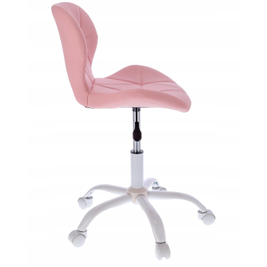 Krzesło biurowe ekoskóra ENDO różowe