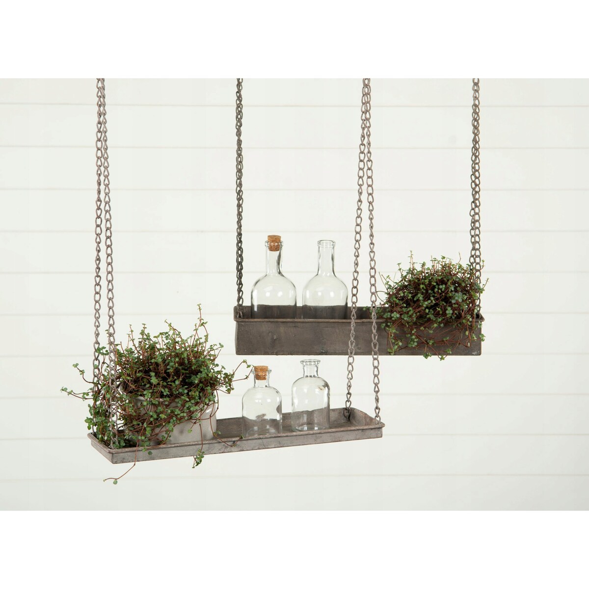 KWIETNIK wiszący RETRO metalowy 41x13cm